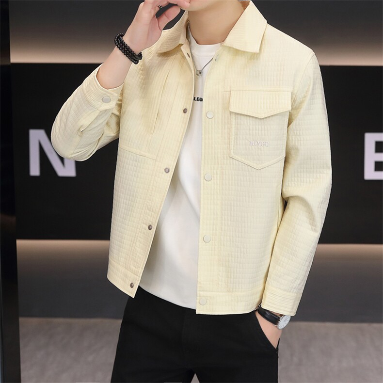 夹克外套男春秋休闲百搭时尚翻领男士夹克上衣N7805-P90,男装夹克,星座310B-3