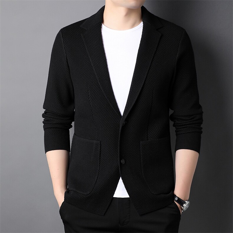LM1223男士2023年秋新款长袖羊毛开衫V领休闲青年外套P110,男装针织衫/毛衣,电商B360
