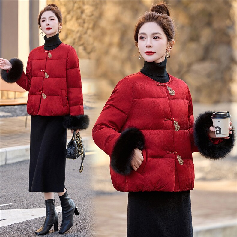 依如秀2026年冬季狐狸毛羽绒服,女装羽绒服,依如秀(原杭风阁)