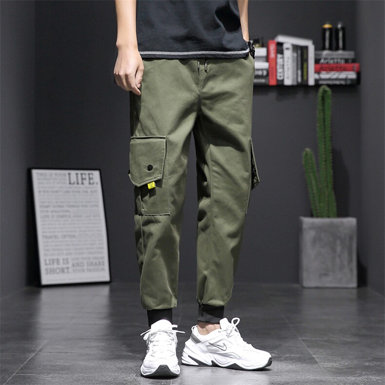 20日系大码潮流工装宽松韩版束脚休闲九分裤K1022-P45,男装休闲裤,电商A009A（原A058A）