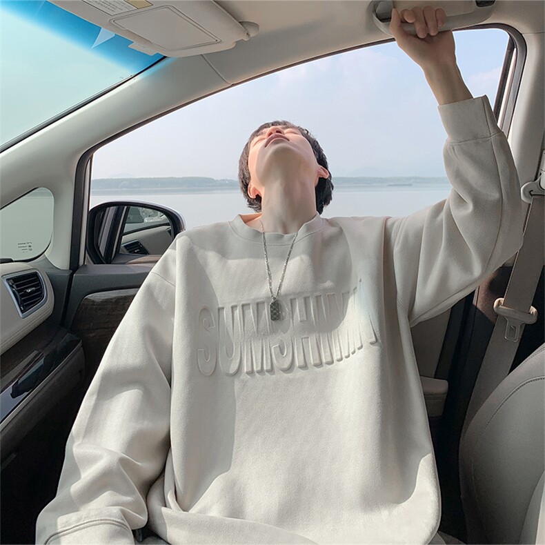 抖音得物高品质美式钢印字母麂皮绒圆领卫衣wyjp9999-特p35 控69图片