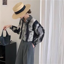 涂鸦个性衬衫，女装衬衫，依多坊