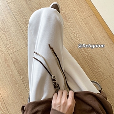 8XL-M特大码休闲裤男生简约休闲日系宽松直通长裤胖子男K933P40，男装休闲裤，电商D206-1