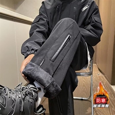 冬季加绒裤子男士长裤保暖机车裤子，男装休闲裤，星座1013