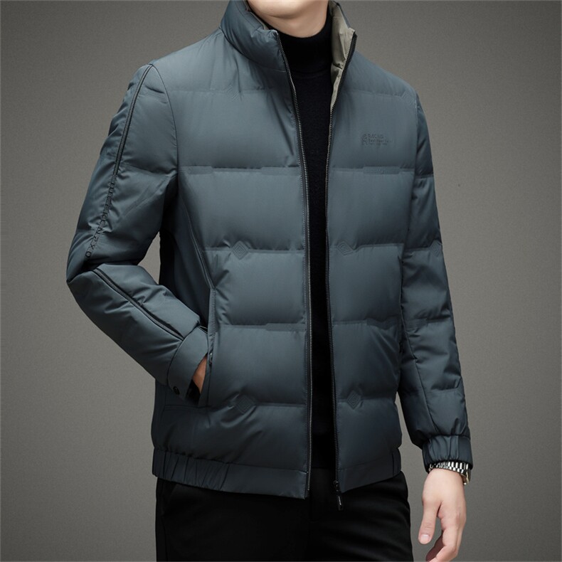 BZW2206钱塘2020-2百搭时尚休闲简约冬季厚款中年男士羽绒服P190,男装羽绒服,钱塘207-2