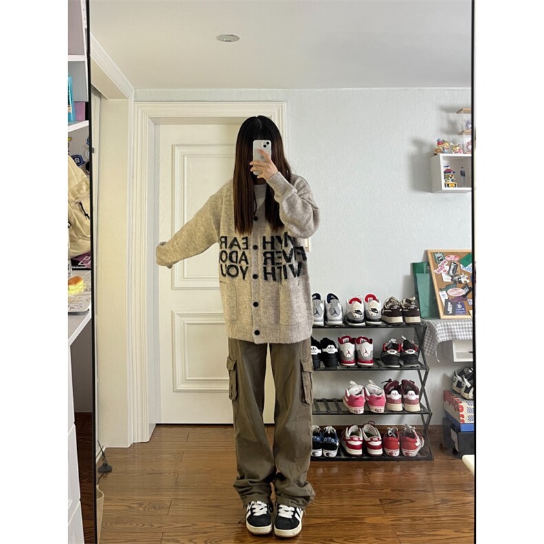 【有货】MY452HH-特P58秋冬高级感慵懒风开衫毛衣男美式针织外套,男装针织衫/毛衣,星座1007（原301D）