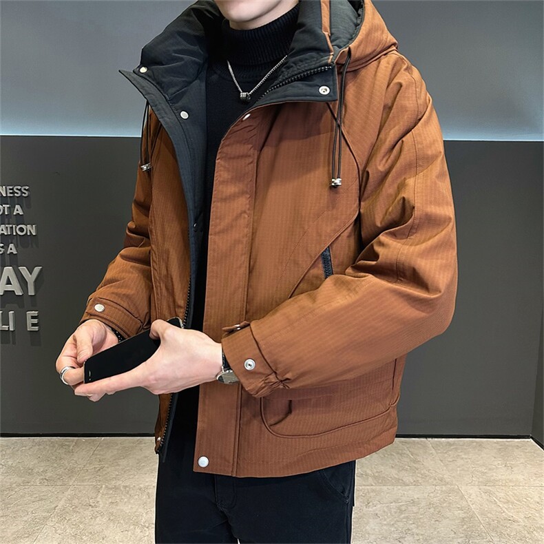 标90白鸭绒高品质冬季休闲连帽羽绒服保暖外套男2356-P240,男装羽绒服,电商A413