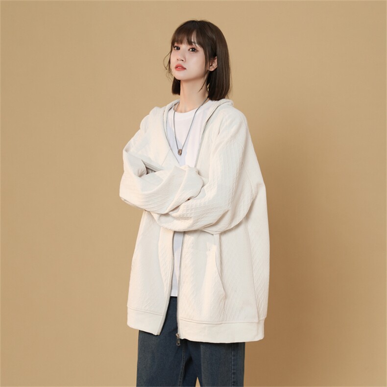 WY8119/P65秋装中性风连帽卫衣男女oversize潮牌美式高街外套上衣图片
