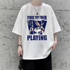 HT73234-P22华夫格t恤男短袖男大码五分袖大皂风，男装T恤，电商A040