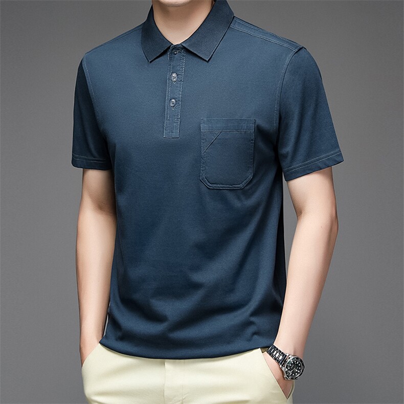 纯棉T恤短袖男2023夏季潮流半袖POLO衫上衣服NX8907-P55,男装Polo衫,星座1105-3