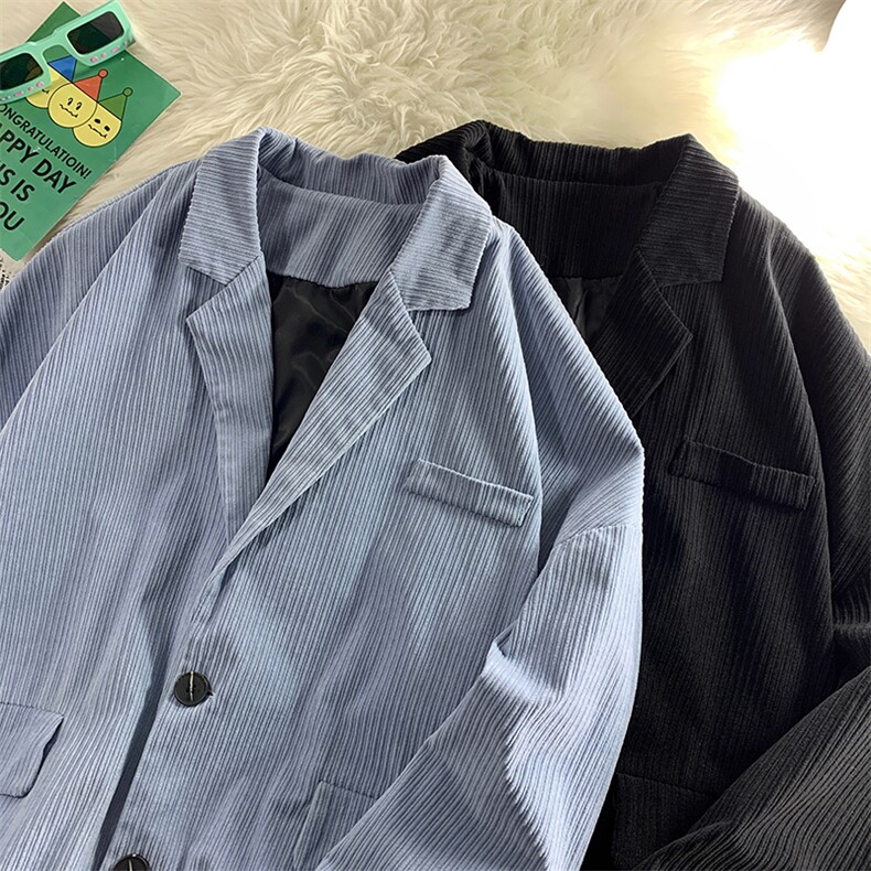 现货2025秋冬新款男装宽松休闲西装外套小西服D201-DM86-P70，男装西服套装，电商D321-1