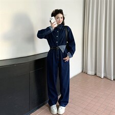 大货已出！2026新款数据好牛仔连体裤送腰带2D009-5661P145控238，女装连体裤，2D009