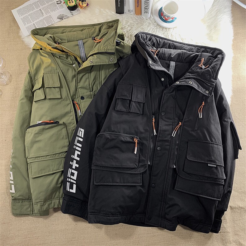 秋冬工装设计感白鸭绒羽绒服男士大码休闲外套6026P405限598,男装羽绒服,电商A089-1