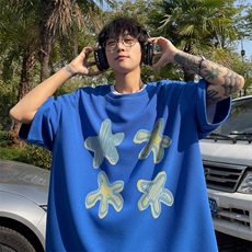 ！2025夏季新款男士华夫格印花短袖T恤半袖TXH2402特P19，男装T恤，电商B220