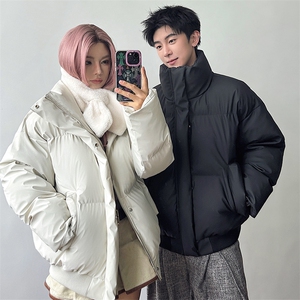 防水高级感棉服青少年短款保暖上衣男女同款5D3063-TP70不