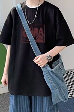 短袖男t恤纯棉夏季宽松2024新款打底衫百搭青少年体恤潮TX408-P25，男装T恤，星座505-3