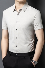 YL8651春夏男士新款短袖衬衫青年修身翻领衬衣休闲打底衫，男装T恤，电商B360