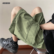 抖音品质休闲宽松五分裤工装风系带短裤B315-K23311-p45控58，男装休闲裤，电商B315