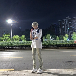 已授权 美式复古vibe裤子高街水洗黄泥染牛仔裤控78图片