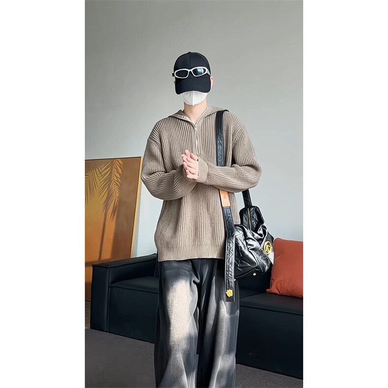 连帽毛衣男针织衫外套内搭KD654-P55,男装针织衫/毛衣,电商D312-1