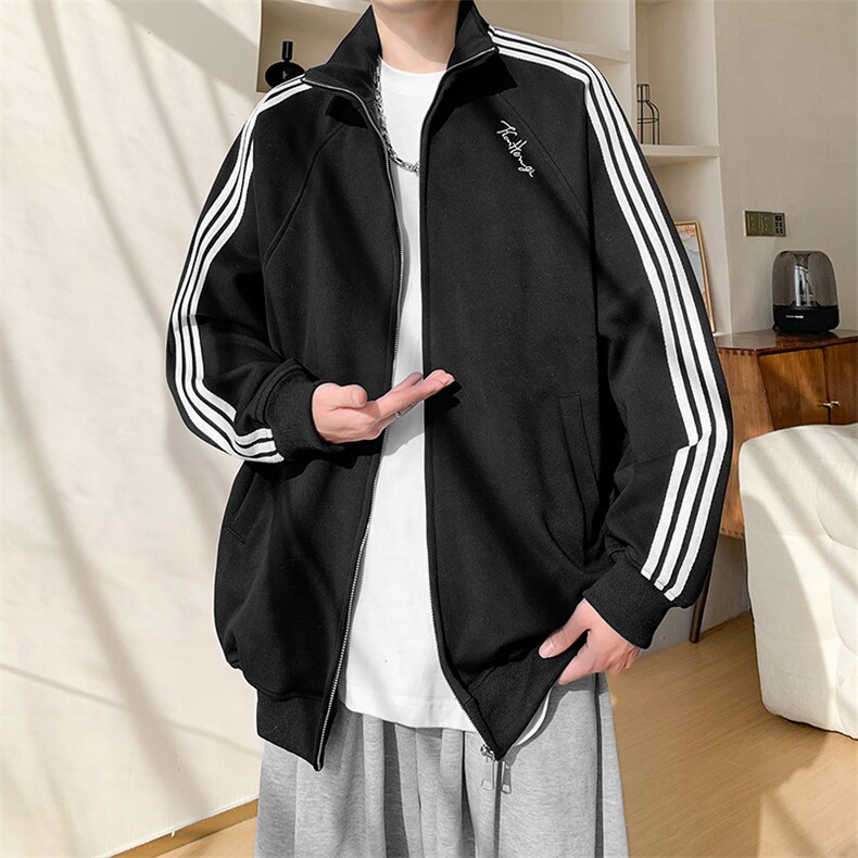 卫衣开衫男女立领外套春秋新款宽松百搭上衣XZ102B-1W2571P65,女装短外套,星座102B-1
