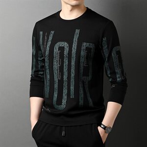 J623钱塘2020-1秋冬男士新款高端卫衣打底衫长袖贴身舒适P55图片