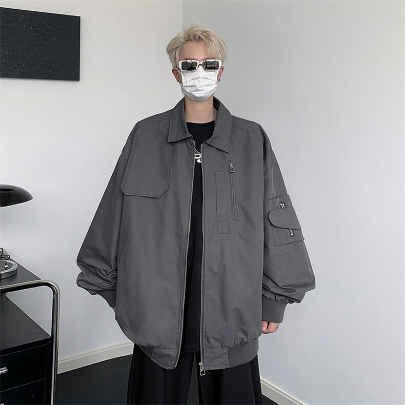 高品质秋款男飞行员夹克工装拉链大口袋外套JK752P70,男装夹克,星座1013-1
