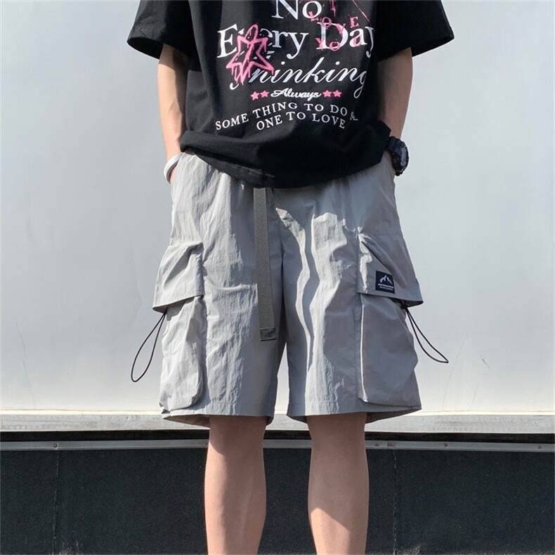 电商DSA028-DK2406TP25100聚酯新款工装短裤纯色休闲短裤男,男装休闲裤,电商A028