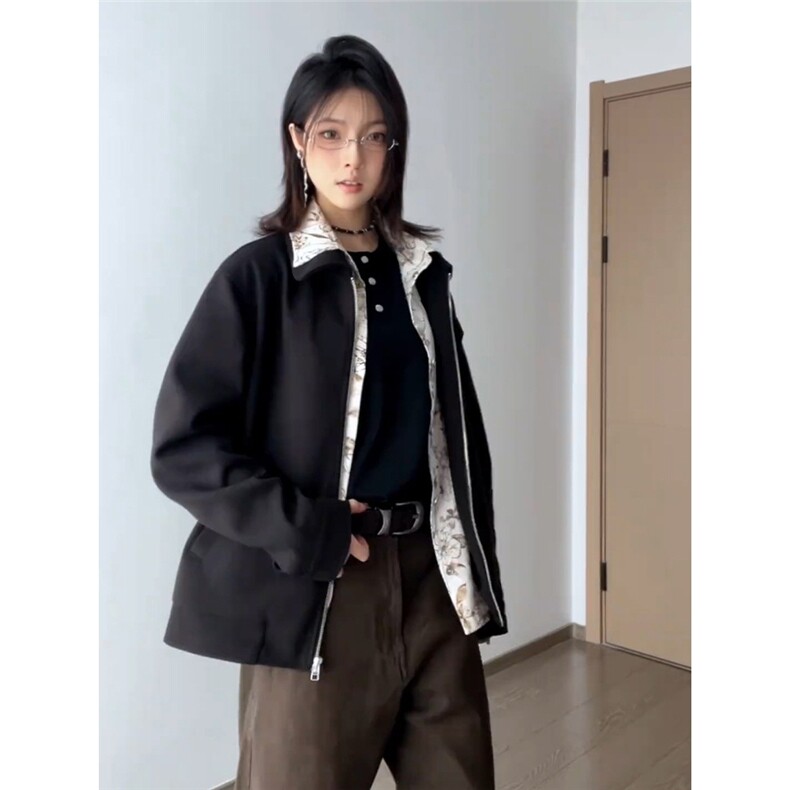 网图+老钱风雅感花里布cleanfit假两件夹克外套W1320/特P70,男装夹克,电商B350