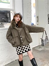 两件套真毛领羽绒服，女装羽绒服，Balance Studio