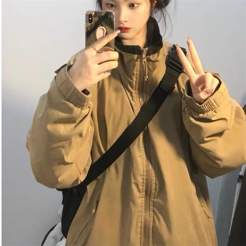 韩系夹棉外套女温柔风棉服棉衣秋冬季2025新款218-8JKJY57P80,男装棉衣,星座218-8
