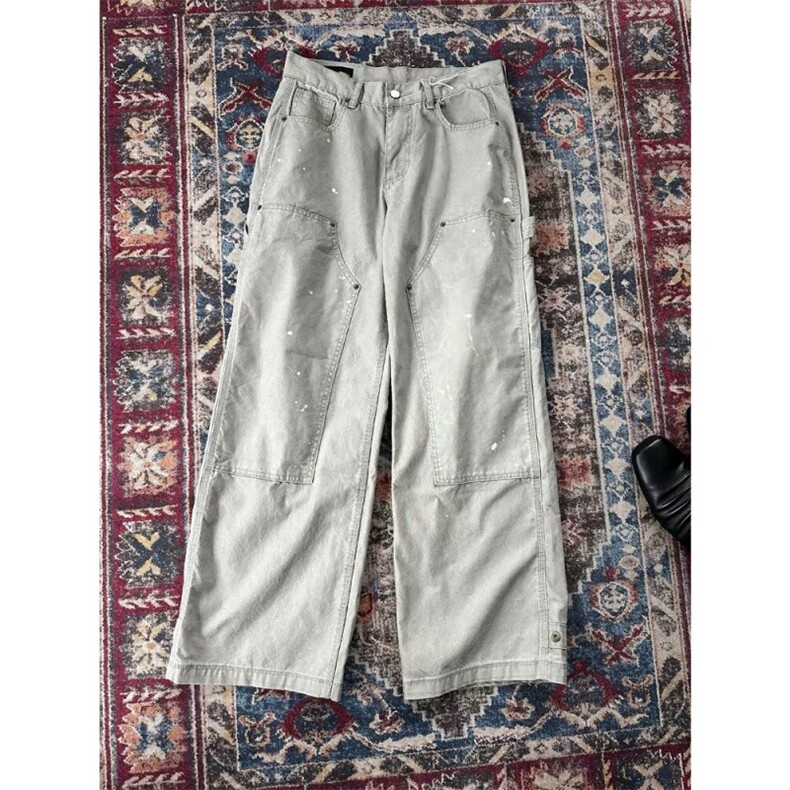 网图老钱富贵洗水泼墨伞兵裤纯棉工装休闲裤CK805/特P68,男装工装外套,电商B350