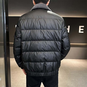 欧货高品洗防水软皮白鸭绒高端毛领羽绒服XZ402-2-P-208控288图片