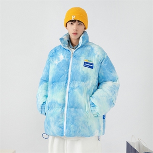 日系白墙 2024冬新款 幻彩立领面包服棉衣外套男 MY002-P135控150图片