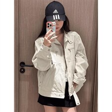 26春装高品质老钱风立领夹克外套男女美式潮牌拉链工装风宽松上衣，男装夹克，电商A486