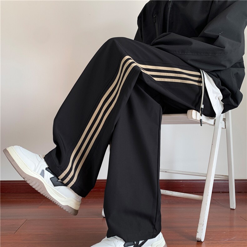 秋季新款户外机能防水三条杠宽松冲锋裤B315-K24335-特p35控68图片