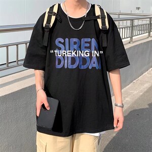 t恤男夏季潮流港风百搭短袖男ins潮牌高街衣服T531P30图片