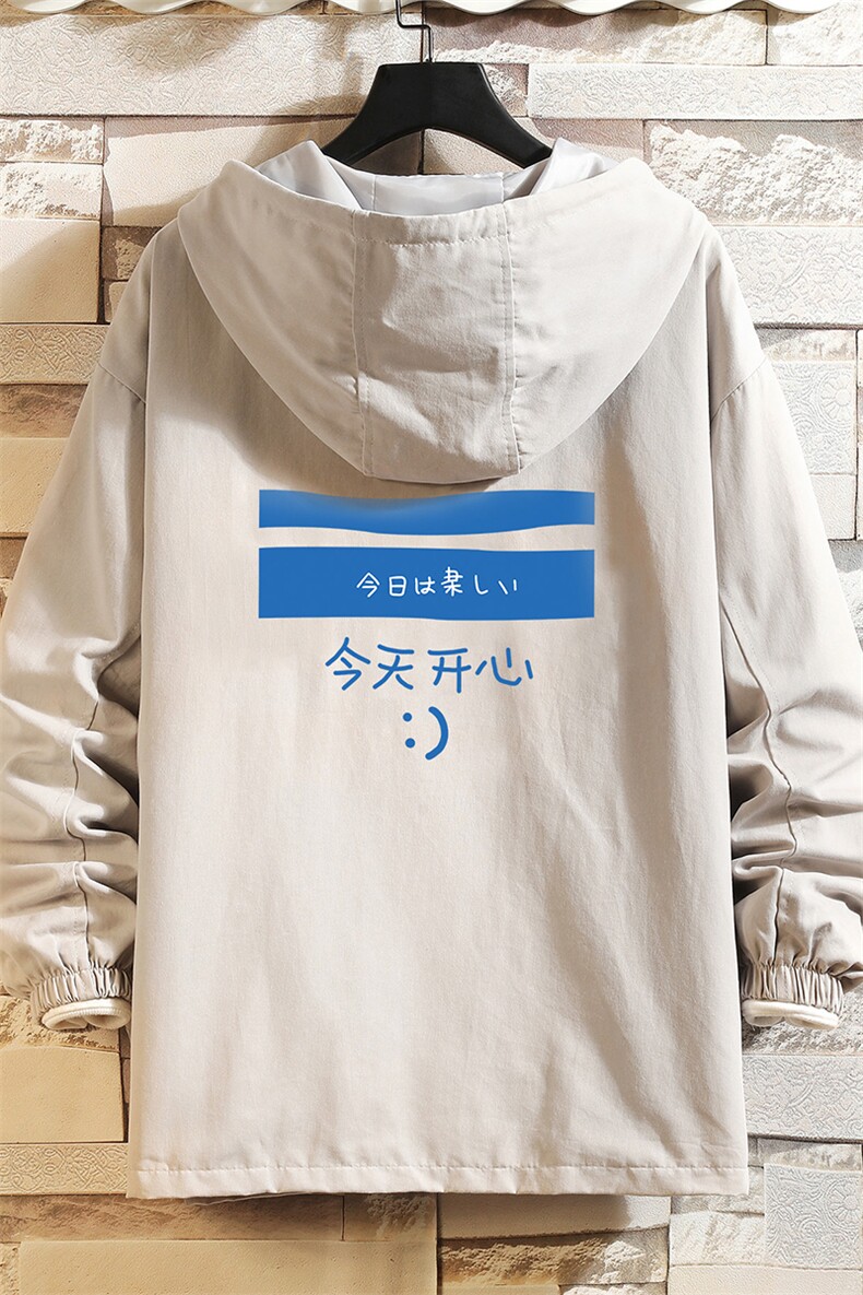 JK41033-P85加棉款-P115纯棉连帽夹克男士大码工装夹克男砖墙,男装夹克,电商A040A