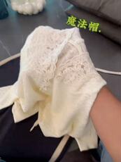 2025新款精纺羊毛蕾丝半开领帽衫打底衫，女装针织衫/毛衣，百纯羊绒