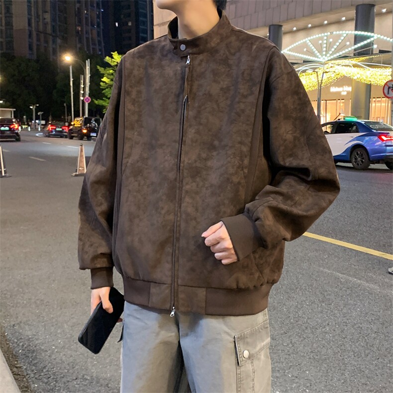 2025秋季新款现货痞帅美式机车皮衣夹克外套DSA157-1-J2550-P91,男装皮衣,电商A157-1