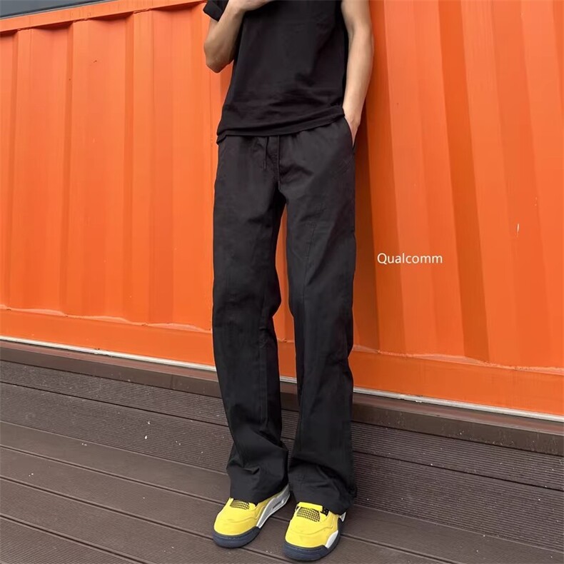 1506/QA040/P36美式基础斜切百搭休闲裤男秋冬直筒工装微喇长裤,男装工装外套,星座1506