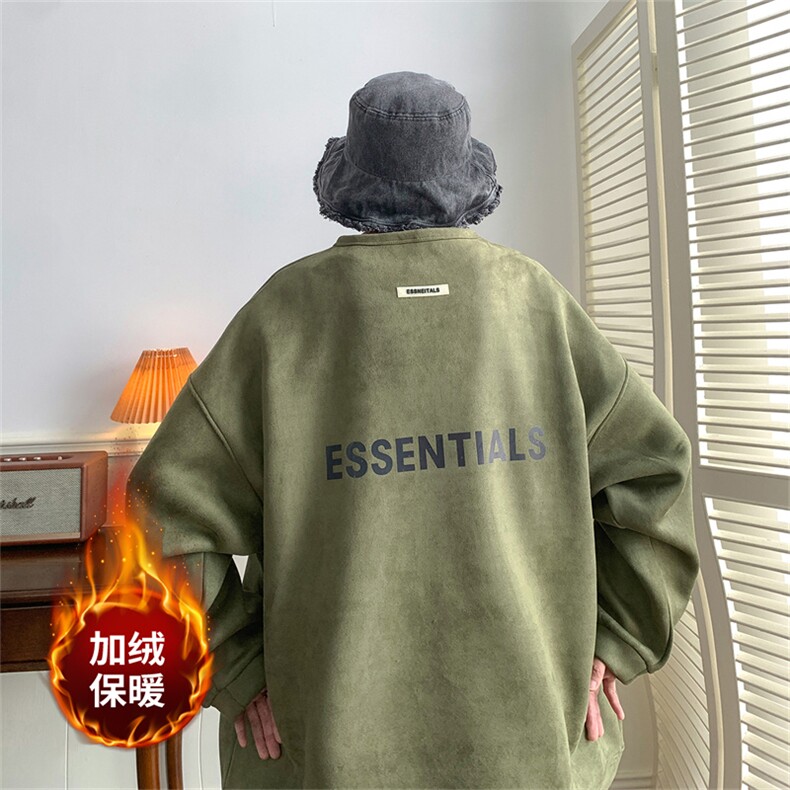 ！22秋港风ess麂皮绒圆领卫衣JW1906-p50控68（抖音不可售）,男装卫衣,星座508（原C305）