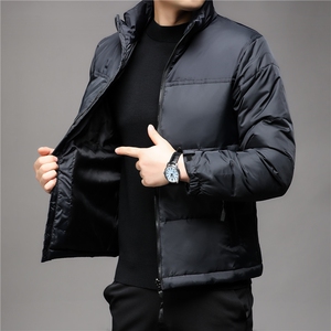 秋冬季新款立领羽绒服男士白鸭绒轻薄潮服休闲潮流韩版保暖外套图片