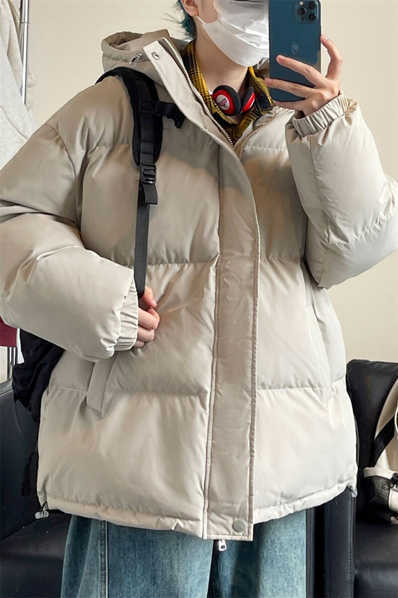 宽松纯色大码休闲加厚保暖连帽棉服棉衣外套M5227-P55【特价】,男装棉衣,电商A007