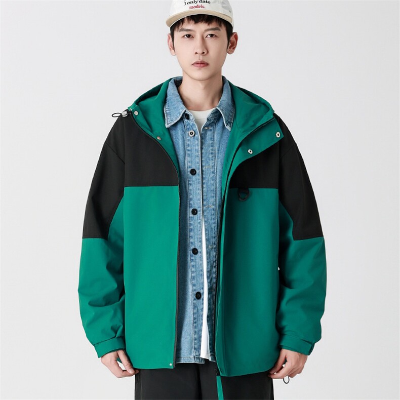 Cityboy情侣时尚连帽冲锋衣外套夹克团体班服,男装夹克,星座301D-5(原星座1415）