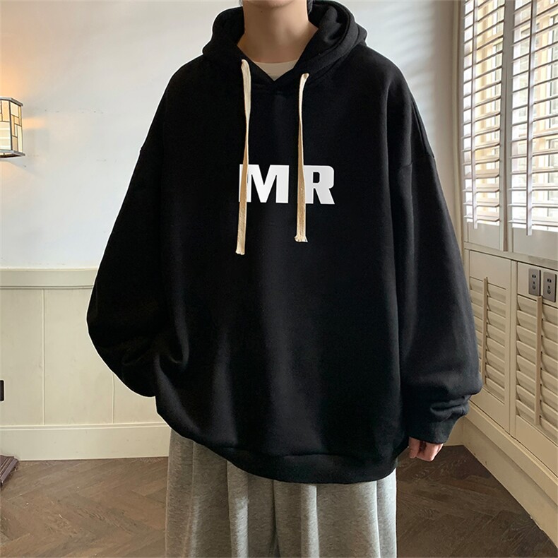 纯棉连帽卫衣男大码运动帽衫宽松薄WY2253-P35 加绒款-P40图片