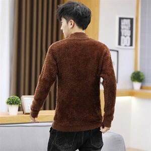 2021款高领毛衣多色大码高领毛衣男1901D-MY650-P40图片