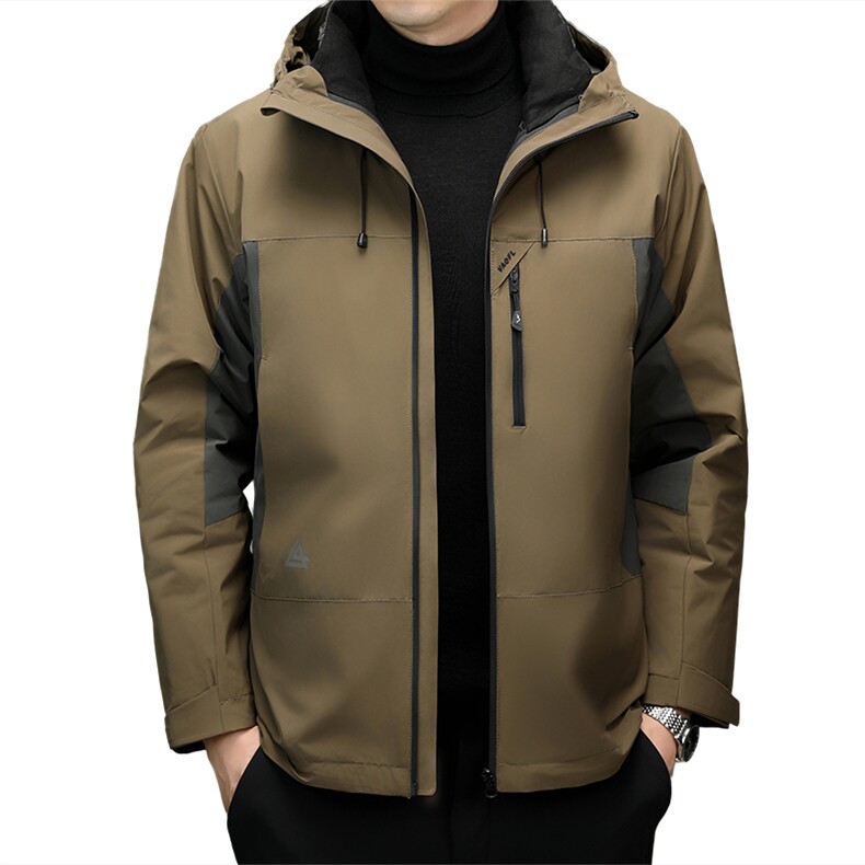 男装羽绒服YR2537新品主推新标90绒子可脱卸白鸭绒内胆一衣三穿,男装羽绒服,钱塘207-1
