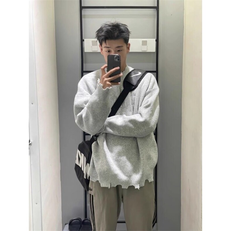 【有货】刺绣破坏设计毛衣针织衫MY2233特P51,男装针织衫/毛衣,星座908-1