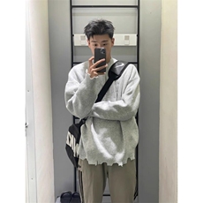 【有货】刺绣破坏设计毛衣针织衫MY2233特P51，男装针织衫/毛衣，星座908-1